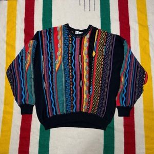 Vintage St. Croix Sweater Men’s L Wool Pullover Coogi Cosby 80s 90s
